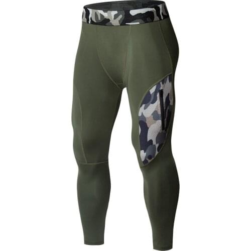 New Sports Pants Mens High Elastic Quick Drying Tights Leggings Basketball Training Fitness Running pants Fitness