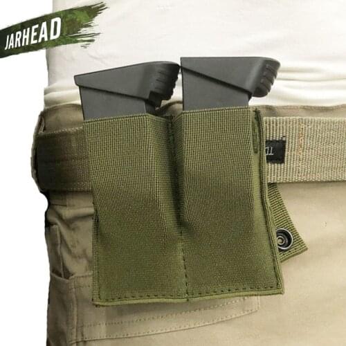 CQC Magazine Pouch Close Holster Nylon Tactical Molle Dual Double Pistol Mag For Outdoor Airsoft Combat Military Hunting