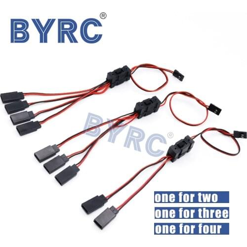 Y line with switch One for three Switch line Oil car tram Channel extension line Light line For TRX4 Crawler RC JR to JST S91