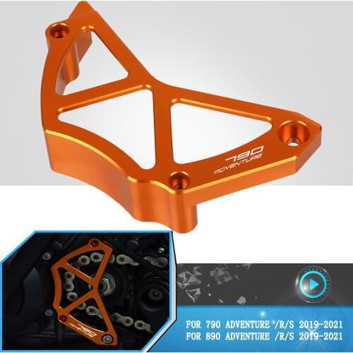 For 790ADVENTURE 2019 2020 2021 Motorcycle Front Sprocket Cover Protector Chain Guaud Covers 790ADV 790 ADVENTURE R/S 2019-2021