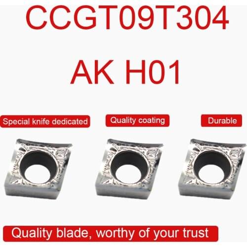10PCS CCGT09T304 AK H01 Carbide Inserts CCGT 09T304 Blade Internal Turning Tool CNC Lathe Cutting Tool Machine