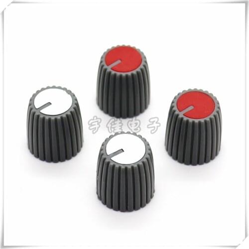 5 Pieces Plastic Flower Shaft Knob Diameter 15mm Height 15mm Potentiometer Encoder Knob Gear Shaped Inner Hole 6mm
