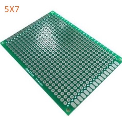 50pcs 5x7cm 5*7 Double Side Prototype PCB diy Universal Printed Circuit Board