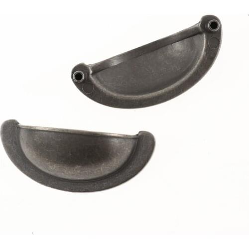 6Pcs Retro Zinc Alloy Kitchen Drawer Cabinet Door Handle Cupboard Cabinet Knobs Drawer Decor Shell Cup with Mounting Screws