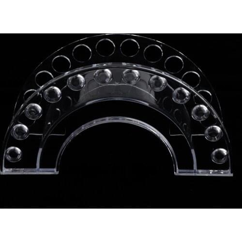 Arcylic 12 Holes Makeup Brush Pen Holder Nail Brush Organizer Storage Display Stand Home Office Supplies Decoration