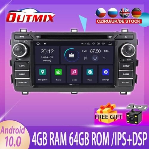 Android 10.0 For Toyota Yaris 2012-2015 car DVD player GPS multimedia Auto Radio car navigator stereo receiver Head unit IPS