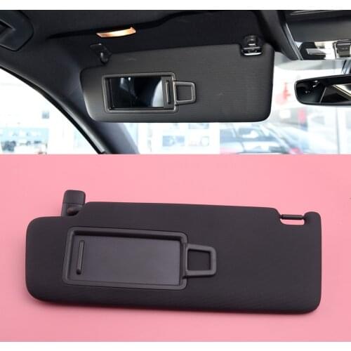 Car Left Side Sun Visor Sunshade With Makeup Mirror Black 5GG857551 Fit For VW Golf MK7 2014 2015 2016 2017