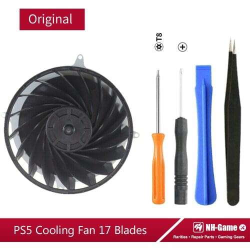 Free Shipping Internal Radiation Cooling Fan For PS5 Consoles 17 Blades G12L12MS1AH-56J14 Cooler Fan For PS5 Host 23 Blades