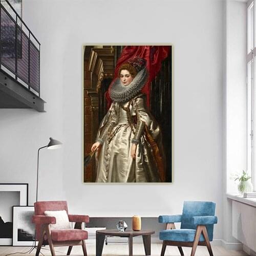 Citon Peter Paul Rubens《Portrait of Marchesa Brigida Spinola-Doria》Canvas Art Oil Painting Picture Wall Decor Home Decoration