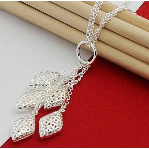 New Fashion Choker Necklace Silver 925 Jewelry Geometric Women Men Necklace Wholesale Promotion