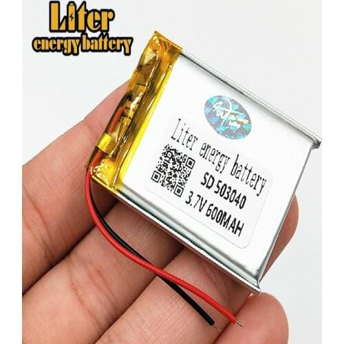 Liter energy battery 503040 3.7V 600MAH Universal Li-ion for tablet pc Mp3 MP4 MP5 GPS mobile bluetooth