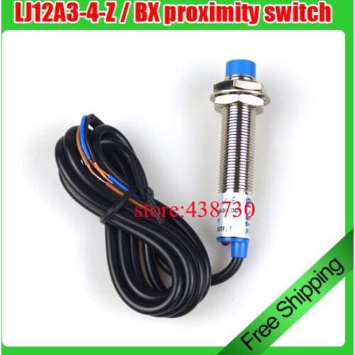1pcs LJ12A3-4-Z / BX proximity switch / M12 metal proximity sensor DC three-wire NPN DC3-36 normally open