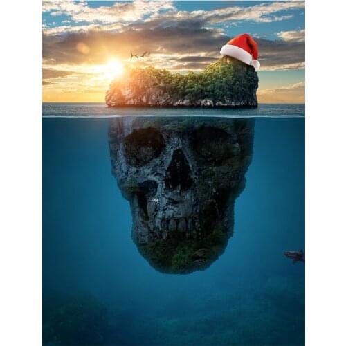 DIY Painting By Numbers Skull Kit Coloring By Number Scenery Wall Art Picture Acrylic Canvas Paintings Home Decor Helloween Gift