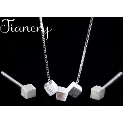 Boho Jewelry Sets Fashion Long Chains Cube Box Necklaces Earrings for Lady Wedding Bridal 2020