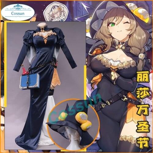 New Lisa Cosplay Costume Game Genshin Impact Special For Carnival Halloween Christmas Festival Outfits 2021
