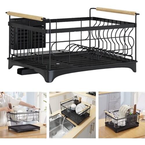 Stainless Steel Sink Drain Basket Vegetable Fruit Holder Kitchen Storage Basket Drying Rack Save Space for Kitchen