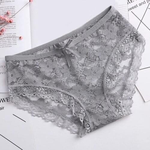 2018 New Panties Women Underwear Girls Lace Briefs Sexy Lingerie Thongs Tangas Transparent Panty Underpant String Shorts Ladies