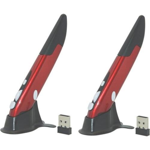 Universal 2.4GHz USB Wireless Mouse Optical Pen Mouse Adjustable 500 / 1000DPI for Laptops Desktops Computer