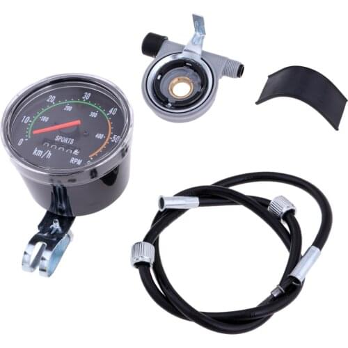 Universal Multifunction Odometer Mechanical Speedometer Gauge for Bicycle Bike with 26" 27.5'' 28'' 29'' Wheels