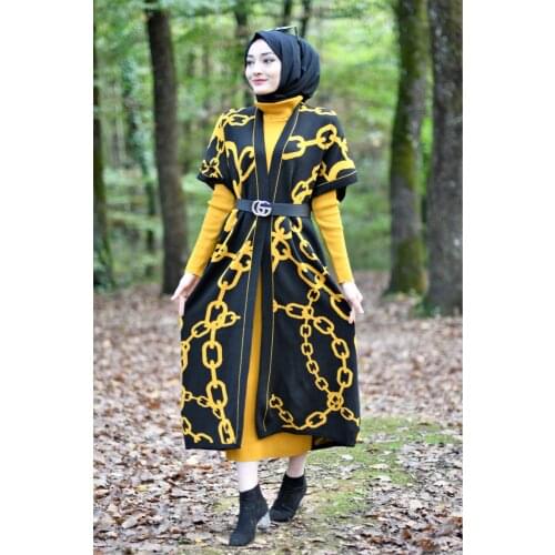 2 pieces Musulman Women Sets Muslim Abaya Turkey Dubai Women Clothing Hijab Dress 2021 new fashion Kaftan Abaya Knitwear Dress