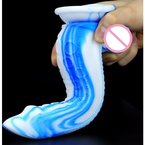 Animal Penis Sex Shop Soft Dildo with Strong Suction Cup G-spot Vaginal Stimulator Prostate Massager Erotic Sex Toys for Couple