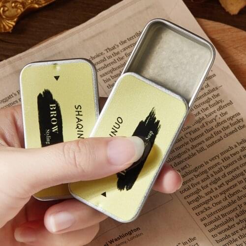 Eyebrow Soap Wax With Trimmer Fluffy Feathery Eyebrows Pomade Gel For Eyebrow Styling Makeup Soap Brow Sculpt Lift