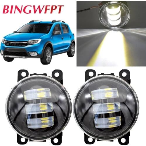 2pcs/lot For Renault Sandero Stepway Hatchback 2008-2015 Car Fog Lamp Assembly LED High Brightness Fog Light