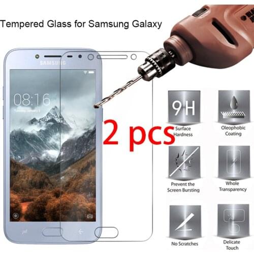 2pcs! Tempered Glass Protective Glass for Samsung J8 J7 J6 J4 Plus J3 9H HD Toughed Screen Protector on Galaxy Note 7 5 4 3 2