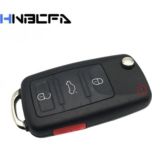 3+1/4 Buttons Flip Folding Key Case For VW for Volkswagen Phaeton Touareg 2002-2010 Replacement Car Remote Key shell Cover Fob