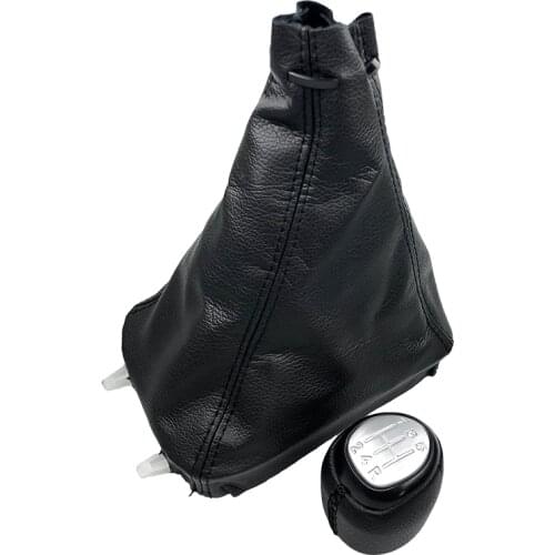 5/6 Speed Car Gear Shifter Knob Cover Leather Gaiter Boot Case For SAAB 93 9-3 SS 2003 2004 2005 2006 2007 2008-2012 Accessories