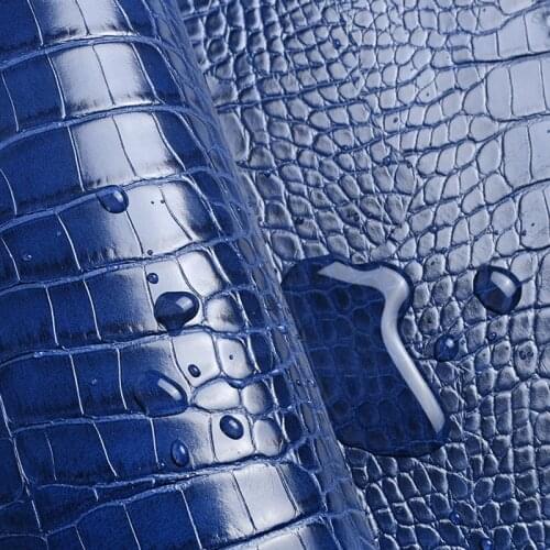 Shiny Crocodile Pu Leather Fabric For Diy Bag Shoe Material Tissu Thick Synthetic Upholstery Furniture Eco Leather 100X138cm