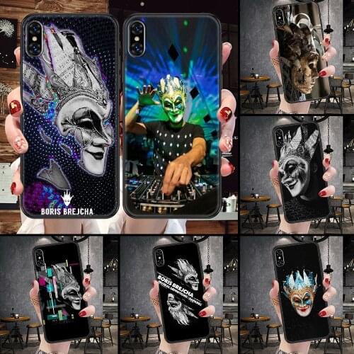DJ Boris Brejcha Phone Case For iphone 5 5S SE 2 6 6S 7 8 11 12 Mini Plus X XS XR Pro Max black pretty prime silicone waterproof