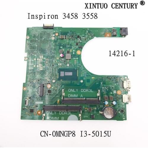 CN-0MNGP8 0MNGP8 MNGP8 14216-1 KoCoQin Laptop motherboard For DELL Inspiron 3458 3558 Core I3-5015U SR245 Mainboard