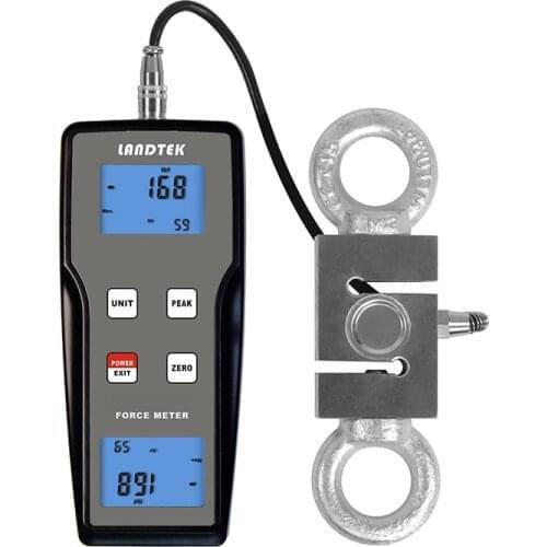 FM-204-1000K 9800N Pull and Push Dynamometer Tester 3 Units N,kg,lb Force Gauge for Building Hardware Textile Testing
