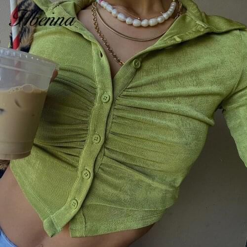 Hbenna Women's Ruffle Shirts