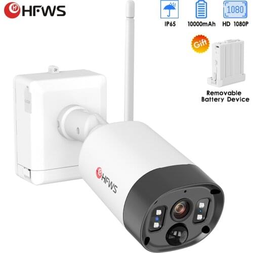 HFWS IP camera wi-fi Battery Powered 2.0MP HD outdoor security cam wifi wireless Indoor Surveillance Home Cameras PIR Monitor