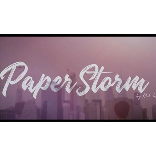 Paperstorm by Rich Li (DVD and Gimmicks) Card Magic Tricks Illusions Close up Magic Porker Magician Decks Mentalism Cards Vanish