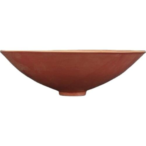 Collection of red glaze baby play bowl porcelain of song Ding kiln in Beijing