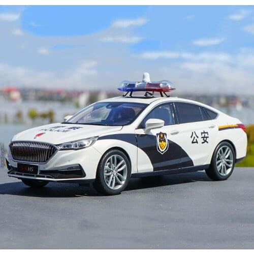 1/18 Alloy Casting Car Model Original FAW Hongqi H5 Public Security Edition High-end Collection Holiday Gift