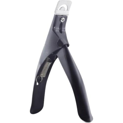 Mayitr 1PC Stainless Steel Manicure Tips Cutter Scissors Acrylic False U Shape Nail Clipper For Nail Art Pedicure Tools