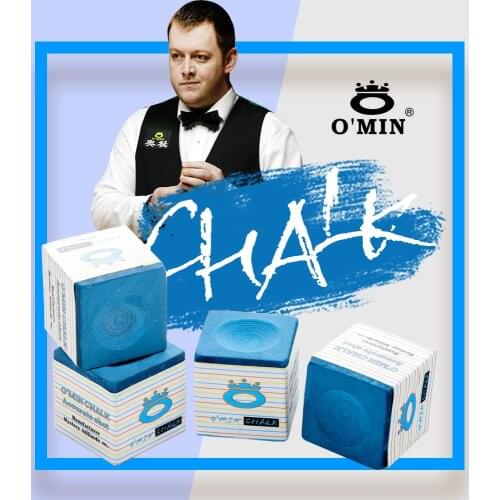 O’MIN Chalk Oily Blue 5 Pieces Professional Chalk Easy to Powder Billiard Accessories High Quality Chalk Strong Friction Smooth