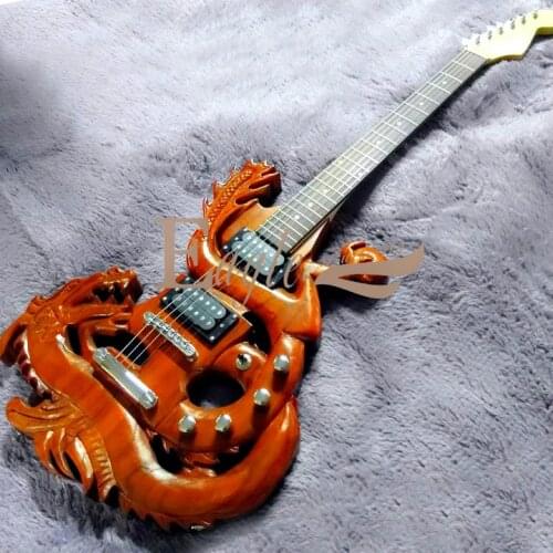 Eagle. Butterfly guitar bass Custom Shop China dragon electric guitar hand carving high customization custom shaped DIY electric