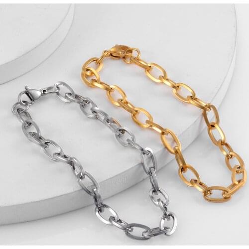 Popular Stainless Steel Cuban Chain In Various Colors, High-Quality Jewelry For Men And Women