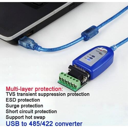 Industrial Grade RS485 To USB Communication Converter To 485 Module USB To 485 422 Serial Cable