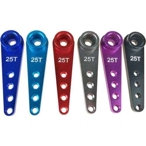 2PCS Aluminum Alloy 37mm 25T Steering Servo Horn Arm for WPL Wltoys RC Models Car 1/10 RC Crawler Accessories DIY Parts