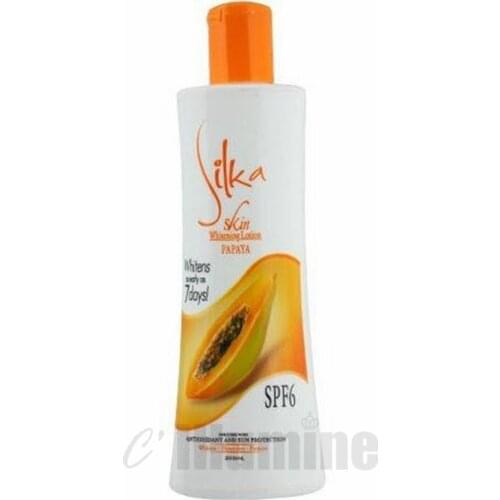 Silka Papaya Lotion Papaya Whitening Body Exfoliating Anti Purgative Body Milk 200ml