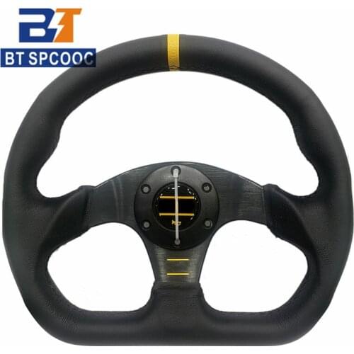 SPCOOC 2020 Latest Racing Steering Wheel 13inch 320mm Universal OM* Steering Wheel Sport Drift Race DIY