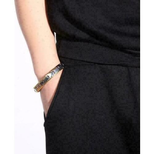 Therapeutic Energy Healing Bracelet Titanium Steel Magnetic Therapy Bangle Bracelets SN-Hot