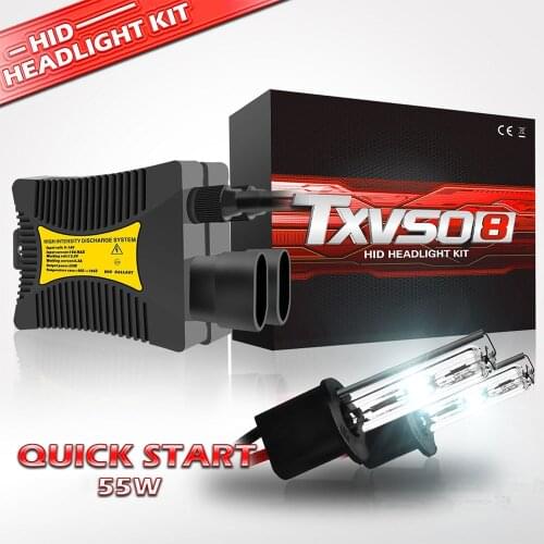 TXVSO8 Universal H3 Xenon Kit 12V Car Headlights Bulbs 55W H3 HID Lamps 3000K 4300K 5000K 6000K 8000K 10000K 12000K Lights