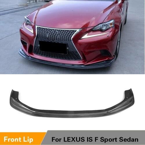 Carbon Fiber Front Bumper Lip Spoiler Aprons Bumper Guard for LEXUS IS F Sport Sedan 4-Door 2013 - 2015 Car Accessories